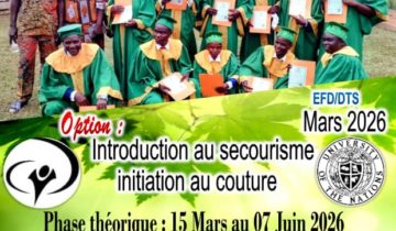 JEM Bimbo Mont Carmel : EFD Introduction au secourisme et au couture