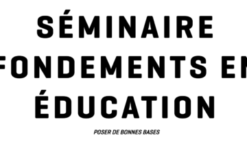 JEM Burtigny : Séminaire fondements en éducation
